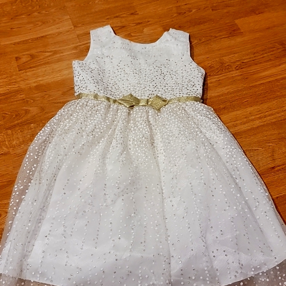 Jona Michelle White and Gold Dress with jacket